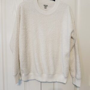 Aerie Woman’s Sherpa Crew Neck Sweater Beige color Size Small